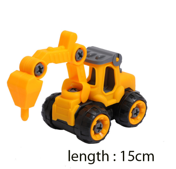 🔥Bulldozer excavator crane cake toppers toy figurine transport model car birthday topper