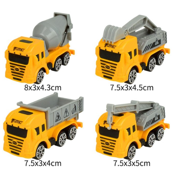 🔥Bulldozer excavator crane cake toppers toy figurine transport model car birthday topper