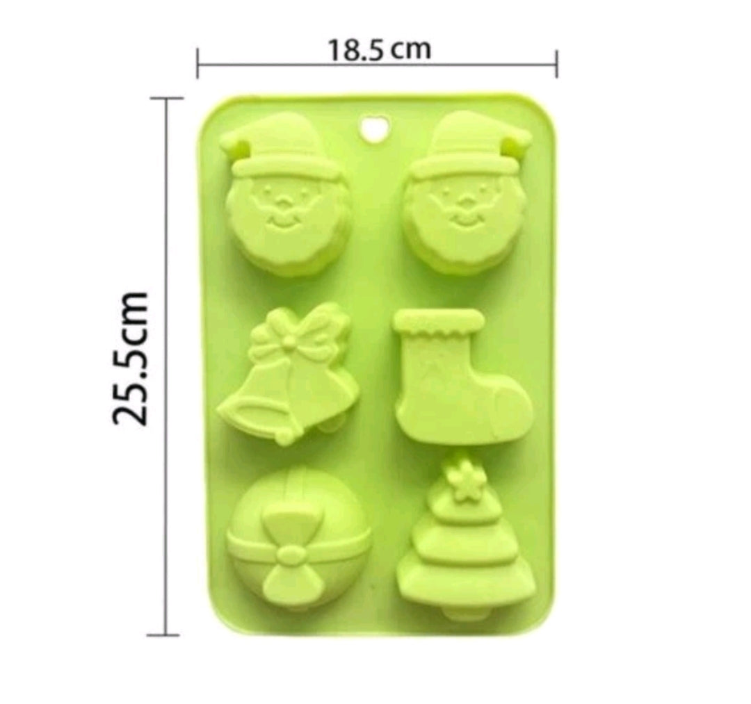 Santa clause mould christmas bell xmas tree jelly mold baking tray