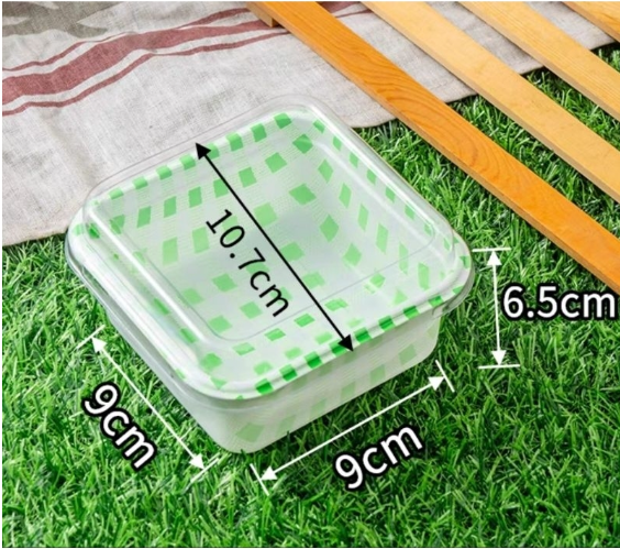 🔥10pcs cake box container tiramisu cup cake plastic tray mousse cups disposable pudding takeaway box