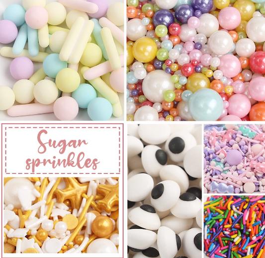 πΈπ¬ 50g / 50ml sprinkles dragees cupcake decoration sugar pearls nonpareils edible glitter ball sprinkle rod