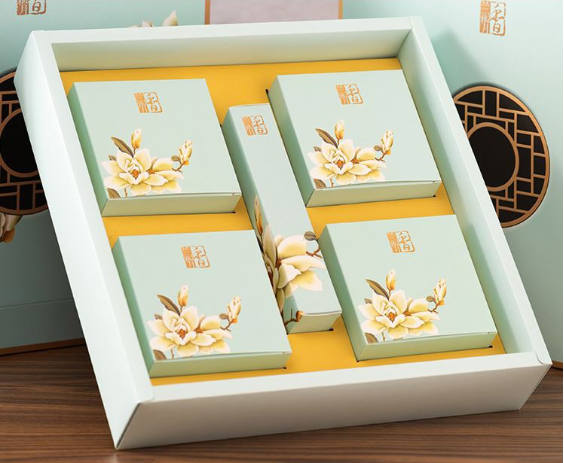 100g/ 125g Mooncake gift box EXTRA large packaging box & carrier 7pcs set