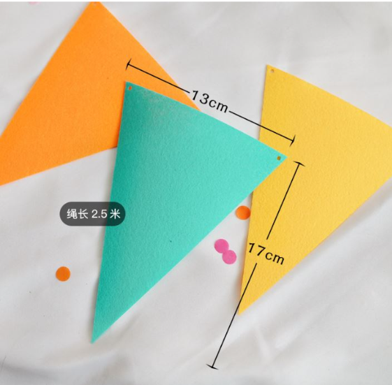 Happy birthday wall bunting flag decoration for party colourful event