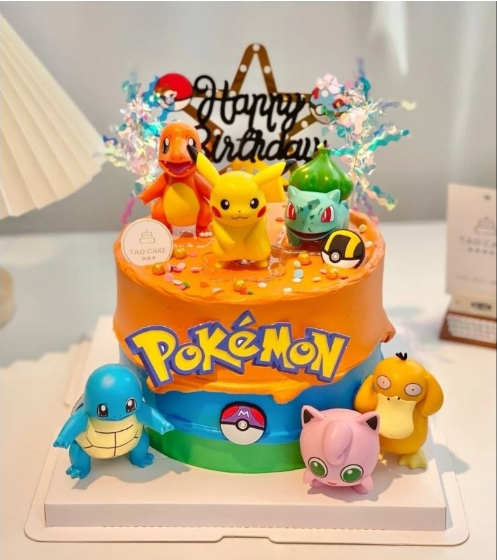 Pikachu figurine set of 6 pokemon figurines birthday cake topper