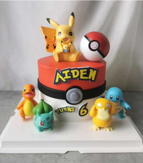 Pikachu figurine set of 6 pokemon figurines birthday cake topper