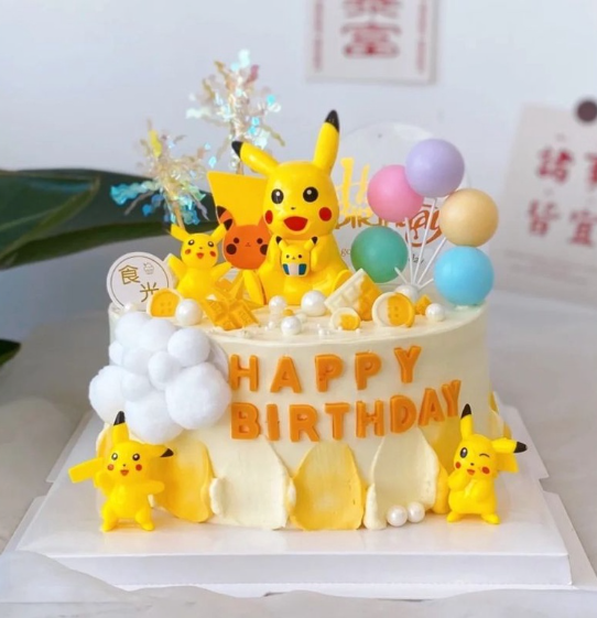 Pikachu figurine set of 6 pokemon figurines birthday cake topper