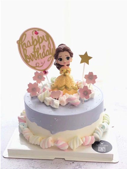 Belle figurine toy cake topper beauty & the beast princess cake decoration for girl