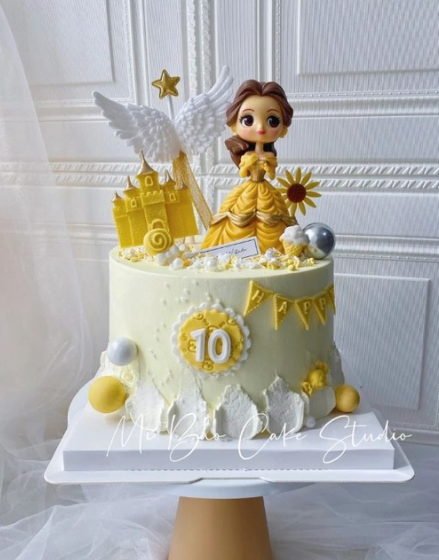 Belle figurine toy cake topper beauty & the beast princess cake decoration for girl