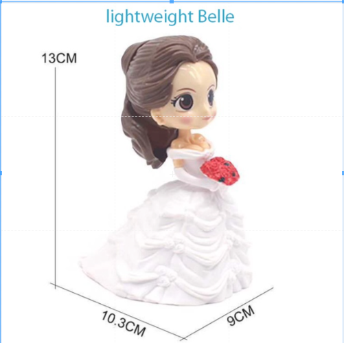 Belle figurine toy cake topper beauty & the beast princess cake decoration for girl