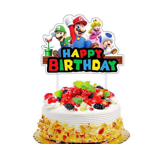 Super Mario Cake Topper