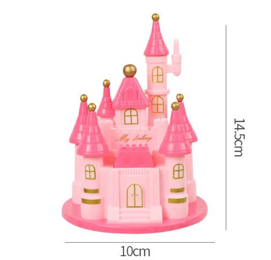 Plastic Castle Decoration for Princess Cake Topper
