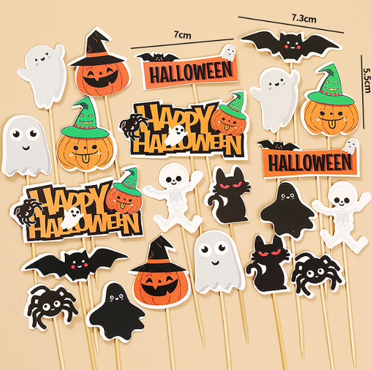 Halloween Toppers Set Cake Cupcake Decoration