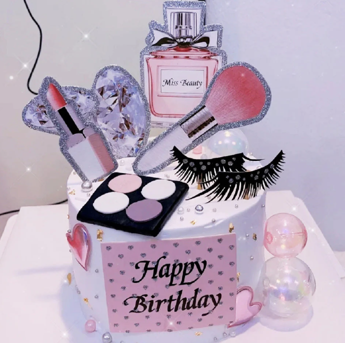 7pcs Ladies Handbag Cosmetic Cake Lipstick Topper Decoration