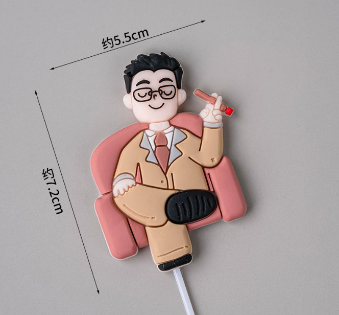 Money Cake topper money pulling cake lucky 财神爷 摇钱树 chinese new year auspicious figurine money tree decoration