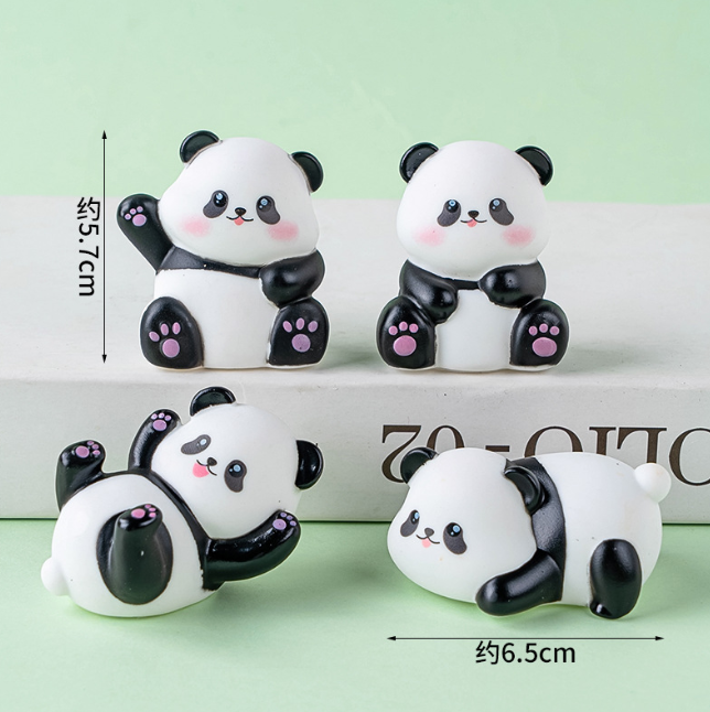 Panda Cake Topper Panda figurine Cupcake toppers cake decoration