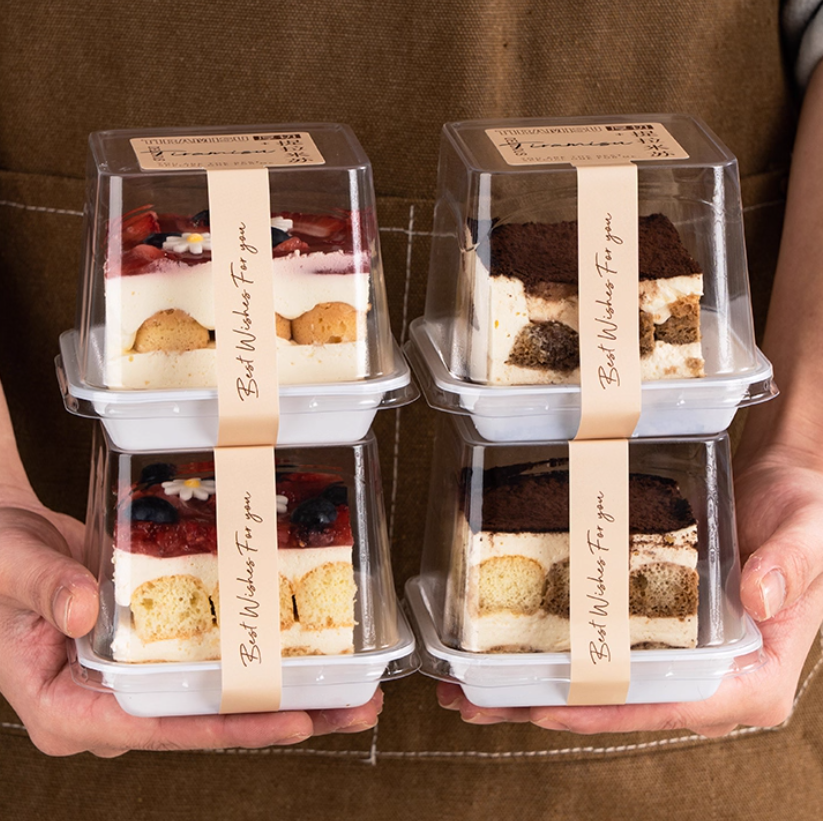 10pcs Cupcake Box Single Slice Cake Box
