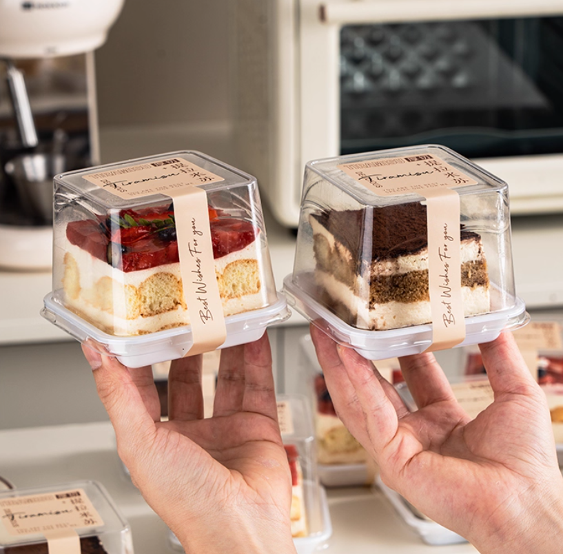 10pcs Cupcake Box Single Slice Cake Box
