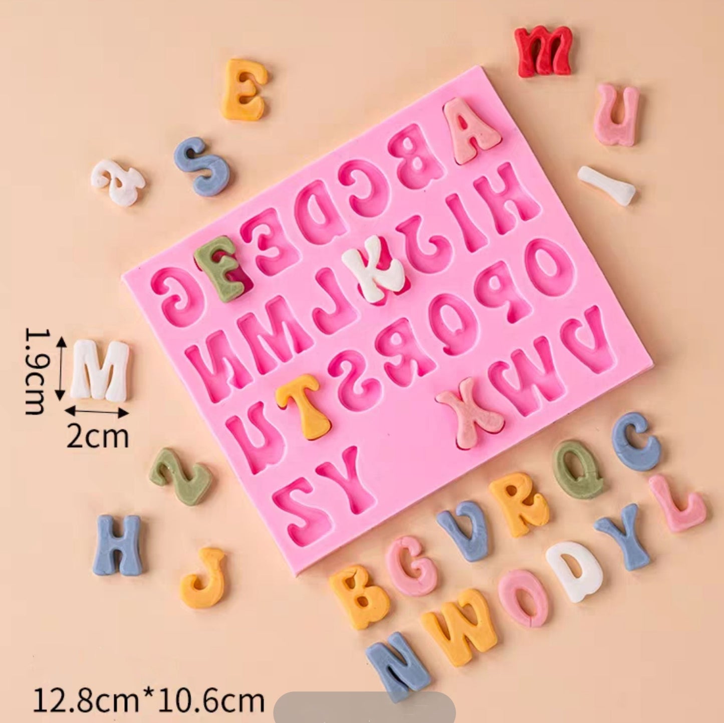 Alphabet mould number mold numeric fondant cake decorating mould clay art mold english letters
