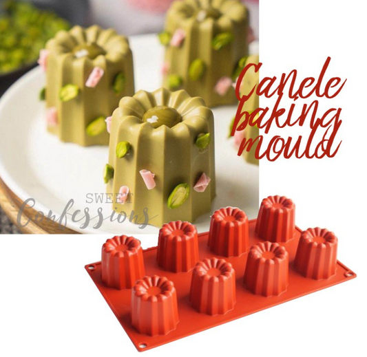 Canele baking mould 8 / 12 cavity fluted cannele baking cake panカヌレ