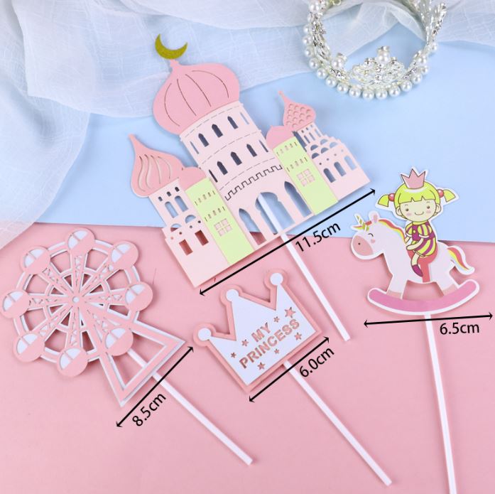 Aurora sleeping beauty cake topper princess cupcake decoration
