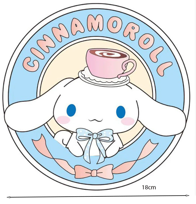 10pcs Sanrio Dessert Table Hello Kitty Party Plates Paper Cup Kuromi Cinnamoroll Party disposable plate