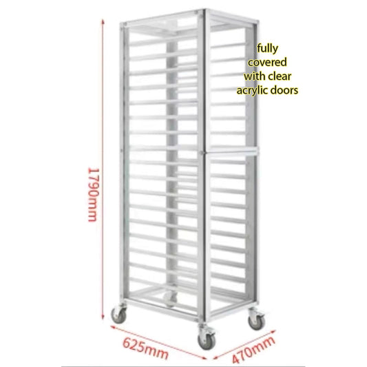 18 trays Covered Movable cooling rack commercial baking rack