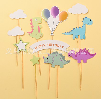Dinosaur brontosaurus tyrannosaurus set of 12pcs figurine toys for cake decorating t rex cake topper decoration toppers