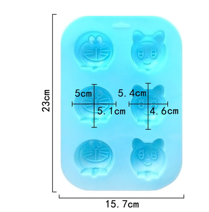 Doraemon jelly mould chocolate silicone mold 16 cavity small doraemon