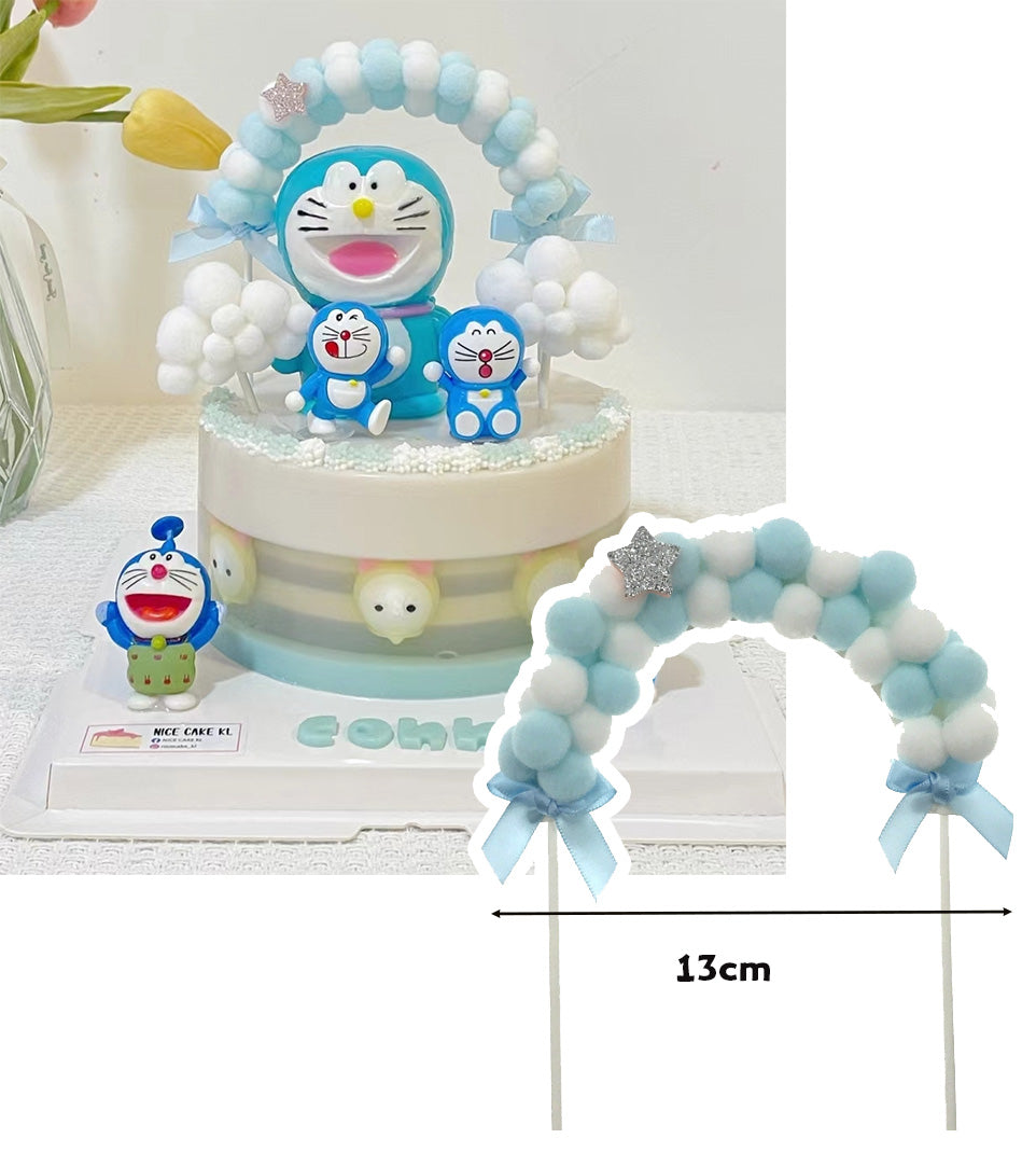 Doraemon figurine cake topper toy cloud topper daxiong toy
