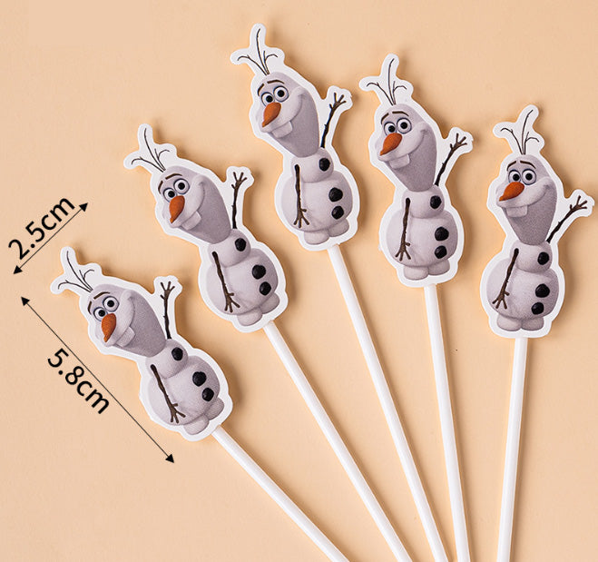 Elsa Cake Toppers Anna Frozen movie cupcake Cake decoration