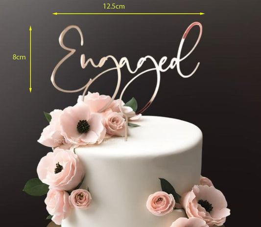 Engaged Cake topper Decoration