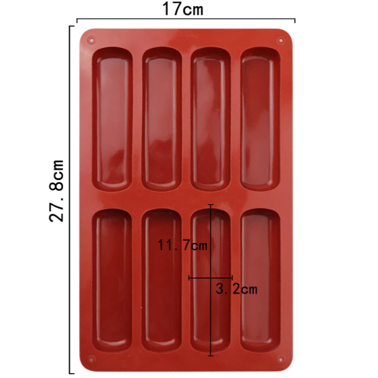 Eclair Mould Sponge finger cake mould baking pan tiramisu sponge mold eclair pan