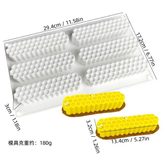 Honeycomb Mousse Cake Mould Long Eclair Mould
