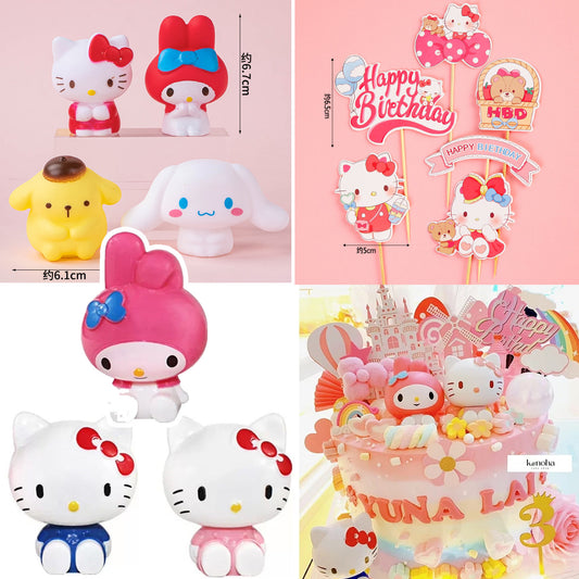 Hello Kitty toy figurine my melody cake topper decoration collectible