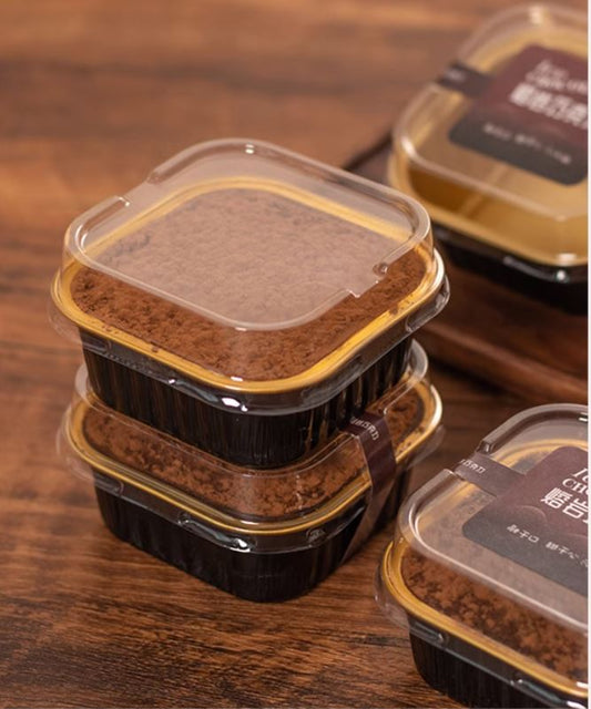 50pcs Lava chocolate Box Cups Ganache Ramekins container tray 熔岩巧克力