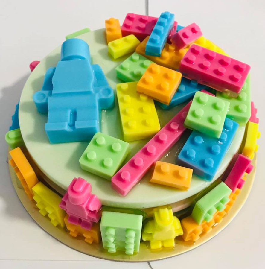 Lego bricks silicone mould for cake decorating silicon mold chocolate mould