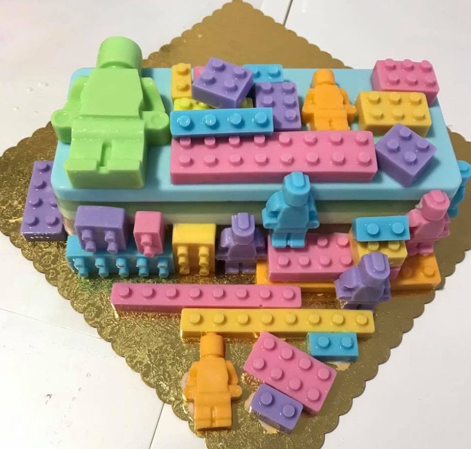 Lego bricks silicone mould for cake decorating silicon mold chocolate mould