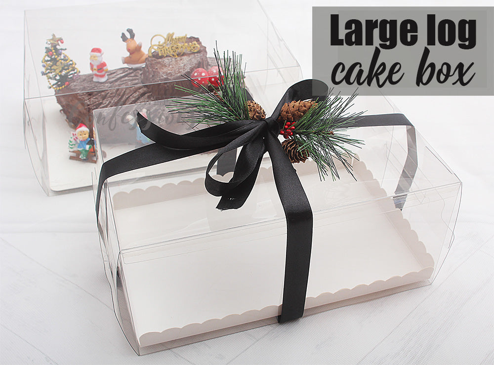 3 sizes Long rectangle gift packaging cake box - number cake box transparent plastic cake boxes