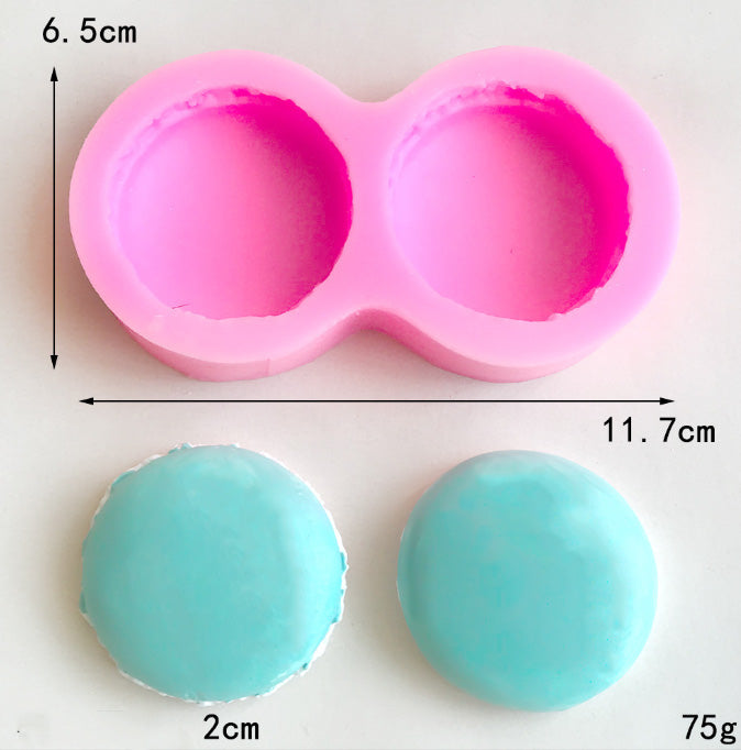 2 cavity Macaron Mould