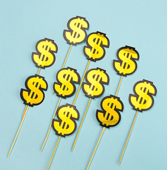 Money Cake topper money pulling cake lucky 财神爷 摇钱树 chinese new year auspicious figurine money tree decoration