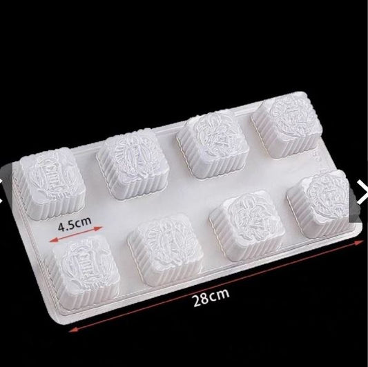 8 cavity PP jelly mooncake Mould