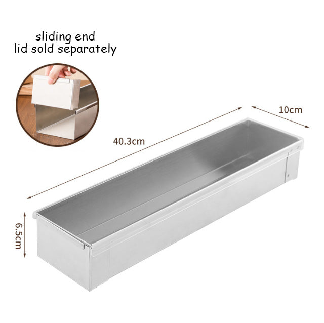 Long Tiramisu Cake Pan rectangle aluminium stainless steel baking tray