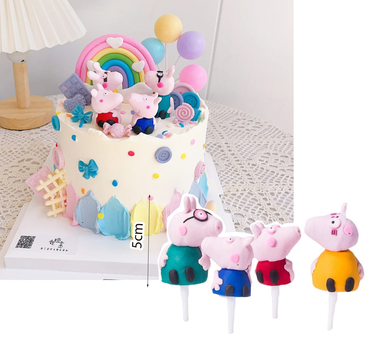 Peppa Pig Cake Topper Figurine