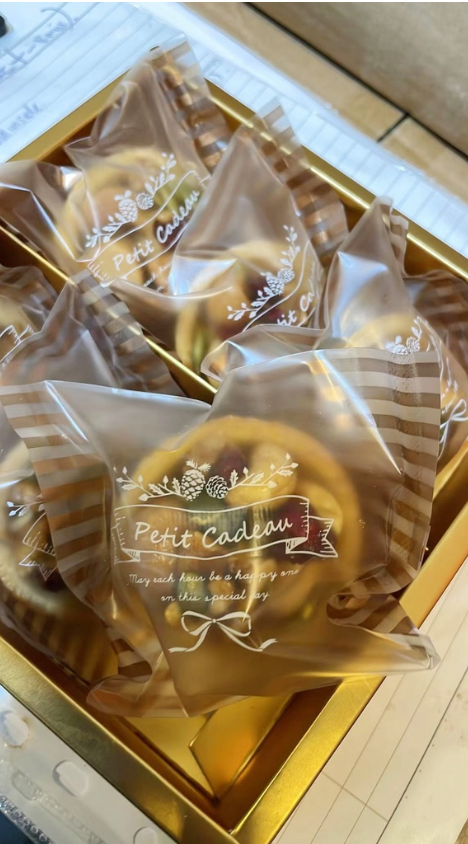 🔥(100pcs wrapper) mooncake heat sealer food wrappers sakura morandi bag packaging cookie wrapper sealing pineapple tart