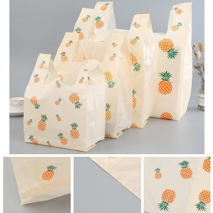 Plastic bag 50pcs (4 sizes) carrier bags garbage bag pineapple wrapper bags