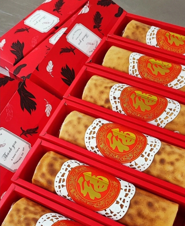 Macaron box 8 cavity 50g 80g mooncake box gold yellow feather mooncake gift box dessert pa1ckaging box