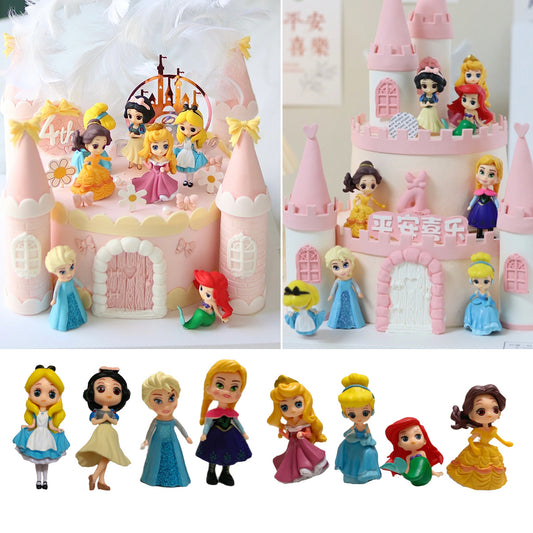 8pcs Disney Figurines Cake Topper