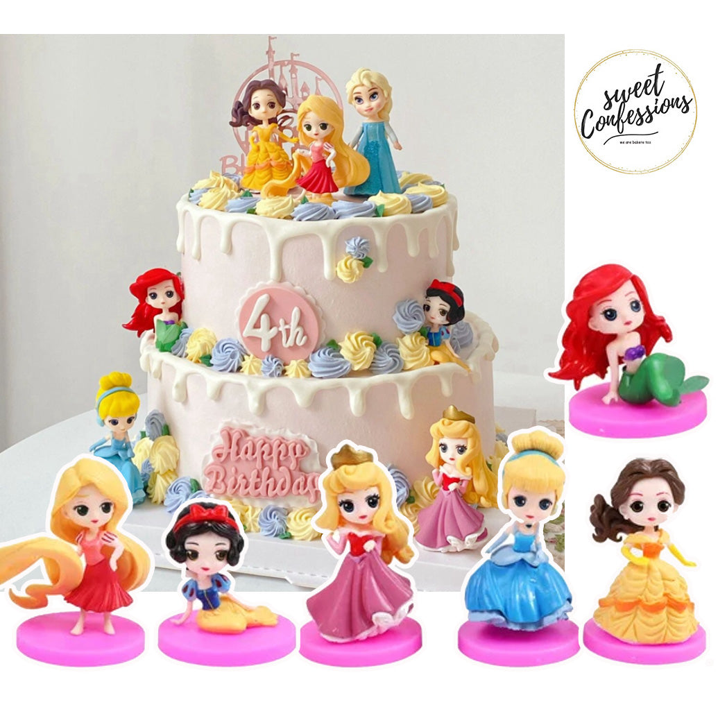 Aurora sleeping beauty cake topper princess cupcake decoration