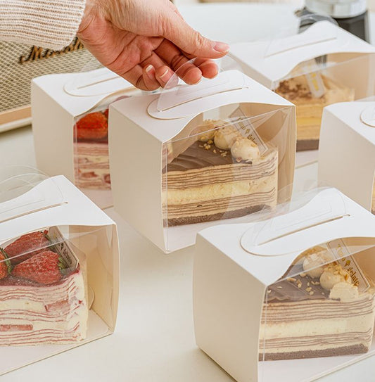 Slice Cake Box Triangle Cake piece Box Single small Cake Box