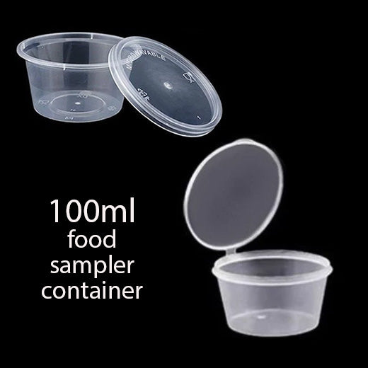 (100pcs) 100ml Food Sampler Container Sauce dish Disposable mini takeaway box